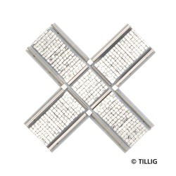 Tillig AKTION 87723 - Straßenbahn KS Kreuzung symetrisch - Pflastersteinstruktur Tillig AKTION 87723 - Straßenbahn KS Kreuzung symetrisch - Pflastersteinstruktur